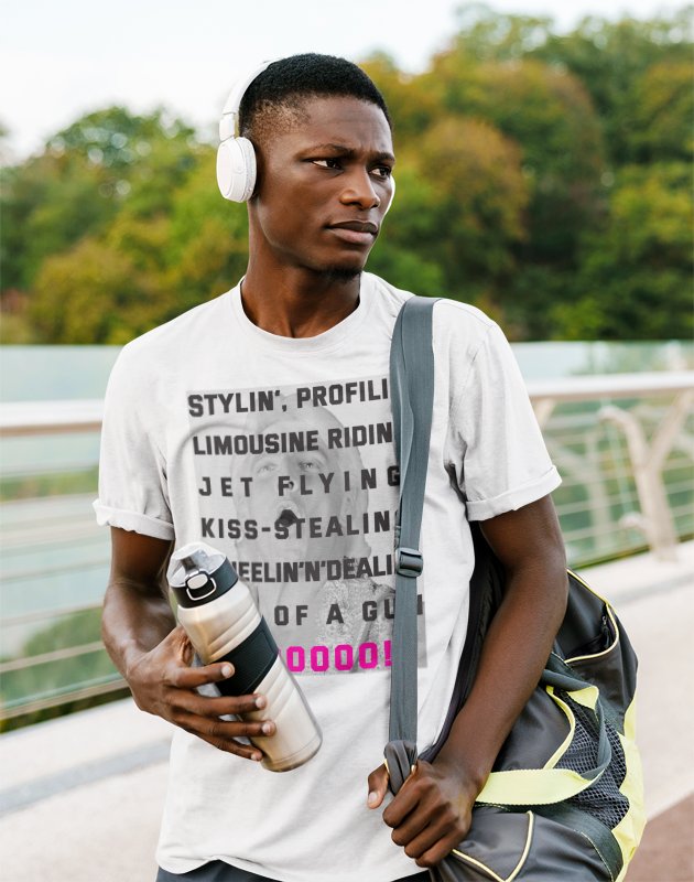 Load image into Gallery viewer, Ric Flair Limousine Riding Jet Flying Kiss Stealing Mens White T-shirt by WWE | Extreme Wrestling Shirts