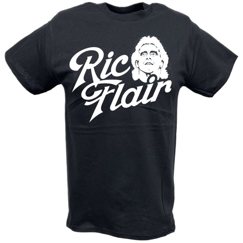 Load image into Gallery viewer, Ric Flair White Logo Headshot T-shirt by EWS | Extreme Wrestling Shirts