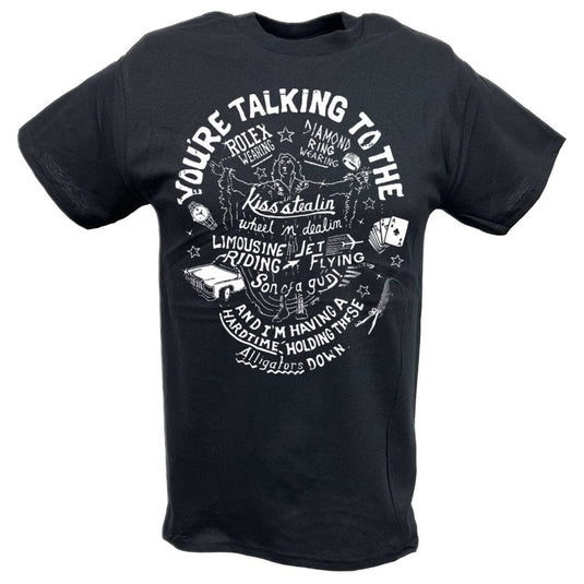 Ric Flair Your'e Talking To Kiss Stealin Black T-shirt by EWS | Extreme Wrestling Shirts