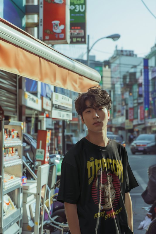 Load image into Gallery viewer, Ricky The Dragon Steamboat Cartoon Black T-shirt by EWS | Extreme Wrestling Shirts