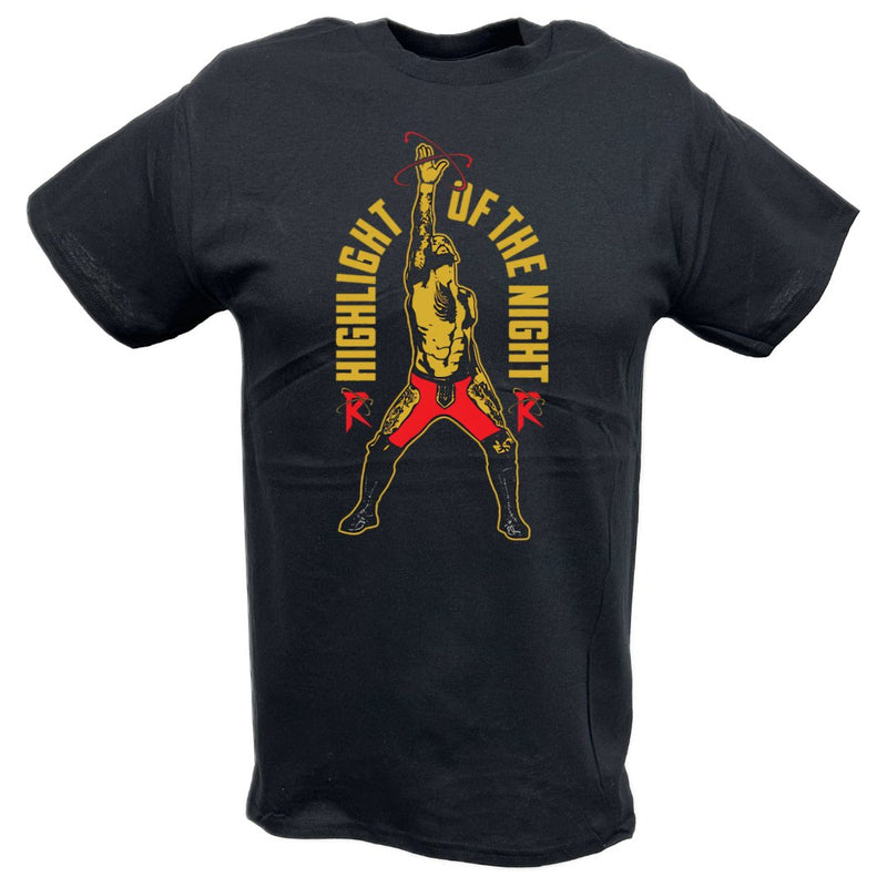 Load image into Gallery viewer, Ricochet Highlight of The Night BlackT-shirt by EWS | Extreme Wrestling Shirts