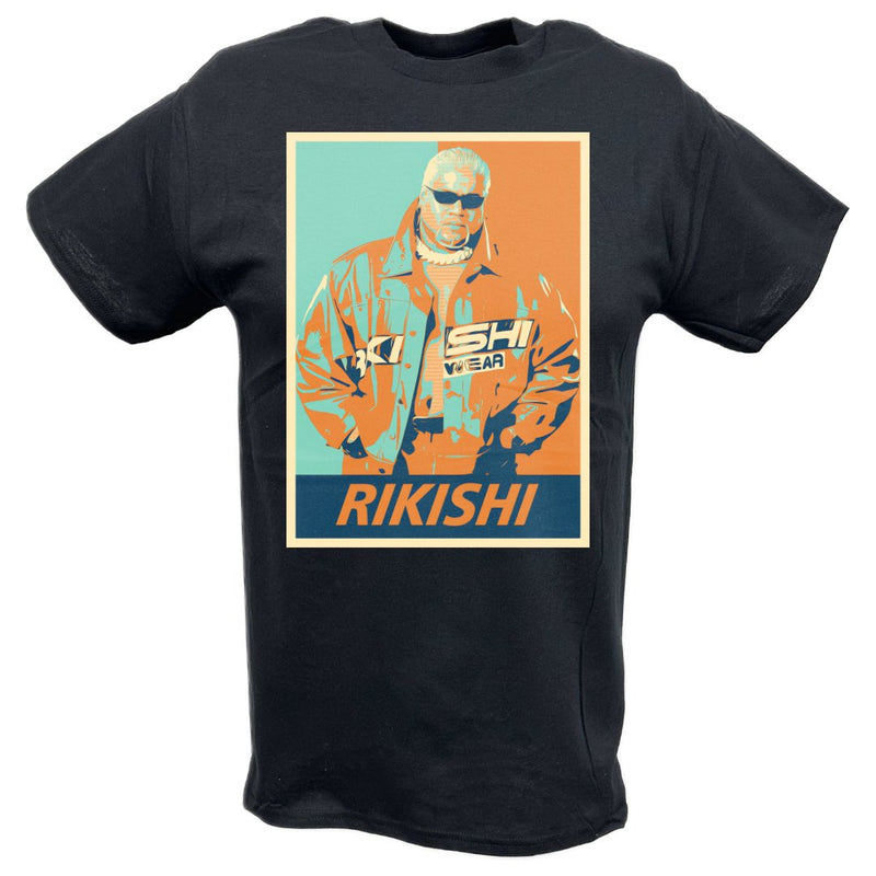 Load image into Gallery viewer, Rikishi Poster Print Jacket BlackT-shirt by EWS | Extreme Wrestling Shirts