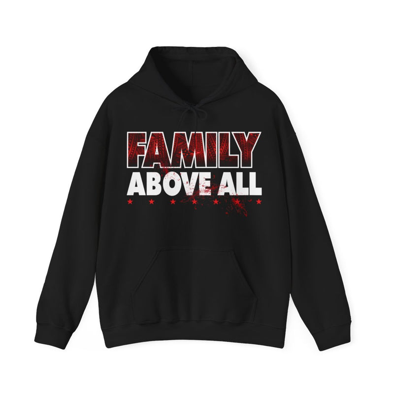 Load image into Gallery viewer, Roman Reigns Family Above All Black Pullover Hoody by EWS | Extreme Wrestling Shirts