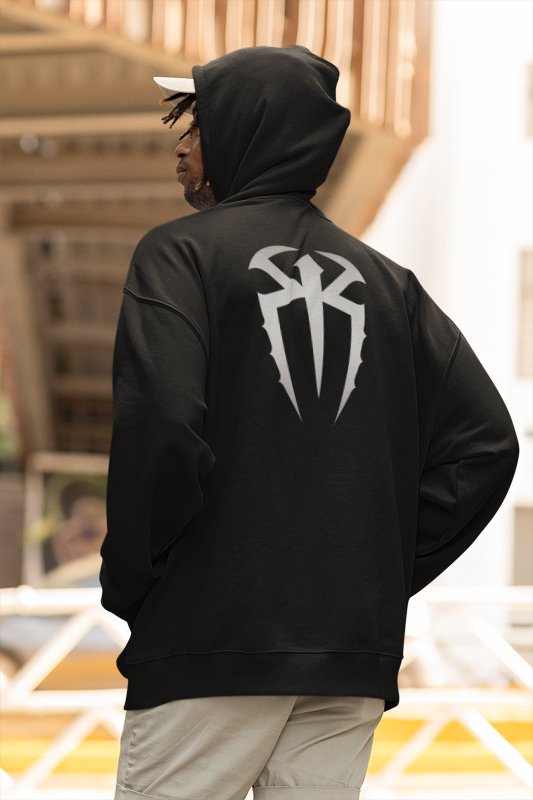 Load image into Gallery viewer, Roman Reigns Levels Above Black Pullover Hoody by EWS | Extreme Wrestling Shirts