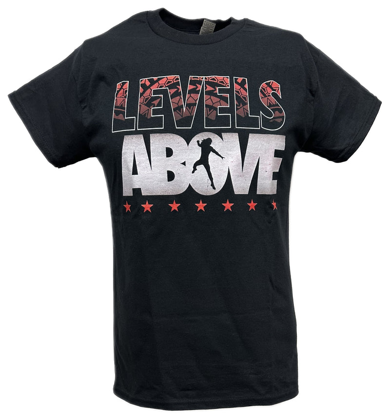 Load image into Gallery viewer, Roman Reigns Levels Above Black T-shirt by EWS | Extreme Wrestling Shirts