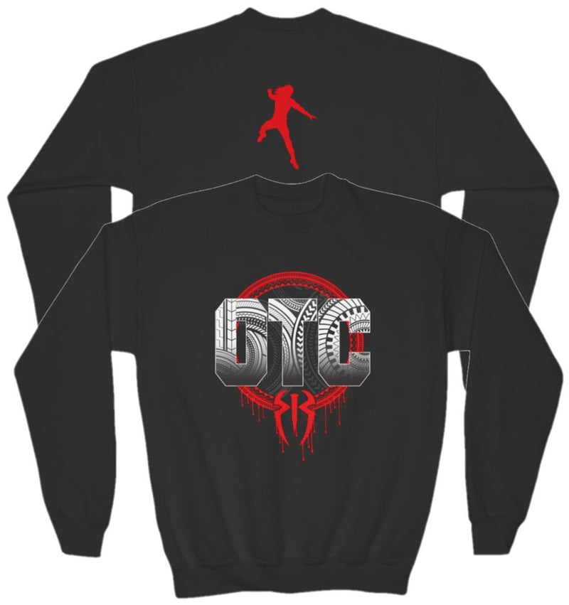 Load image into Gallery viewer, Roman Reigns Original Tribal Chief OTC Kids Youth Black Sweatshirt by EWS | Extreme Wrestling Shirts