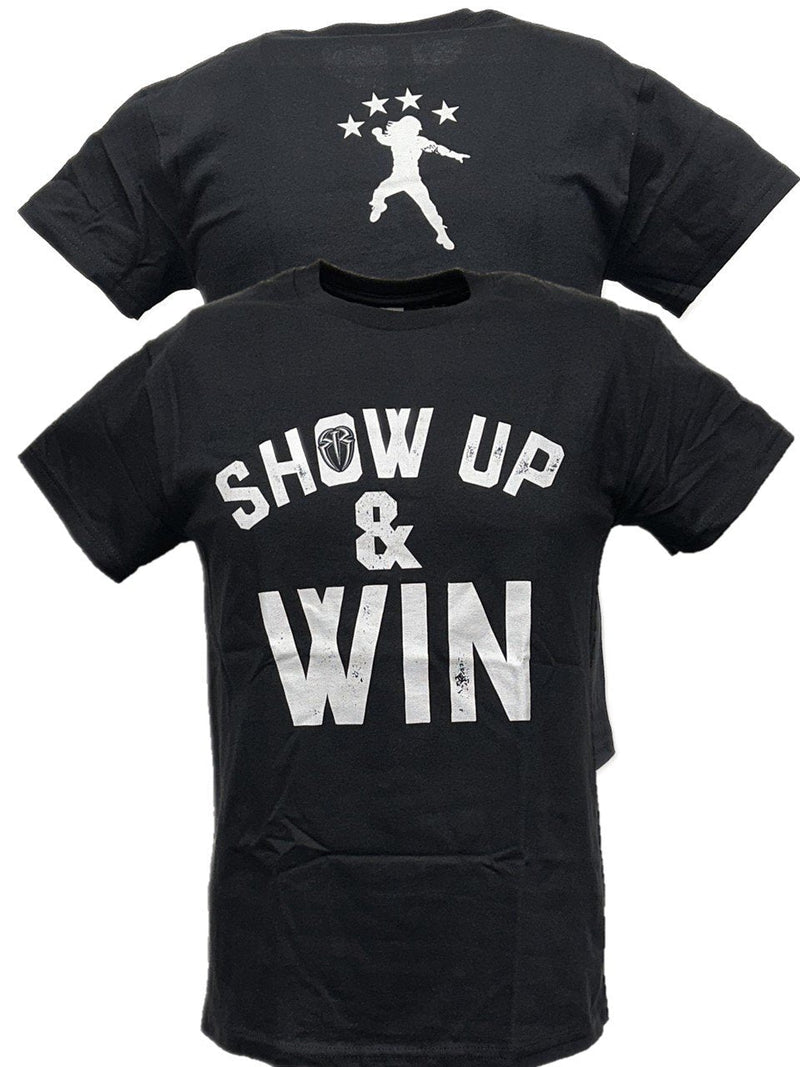 Load image into Gallery viewer, Roman Reigns Show Up and Win Mens Black T-shirt by WWE | Extreme Wrestling Shirts