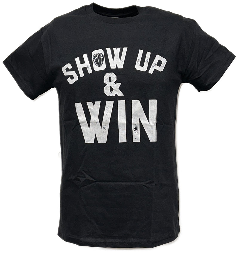 Load image into Gallery viewer, Roman Reigns Show Up and Win Mens Black T-shirt by WWE | Extreme Wrestling Shirts