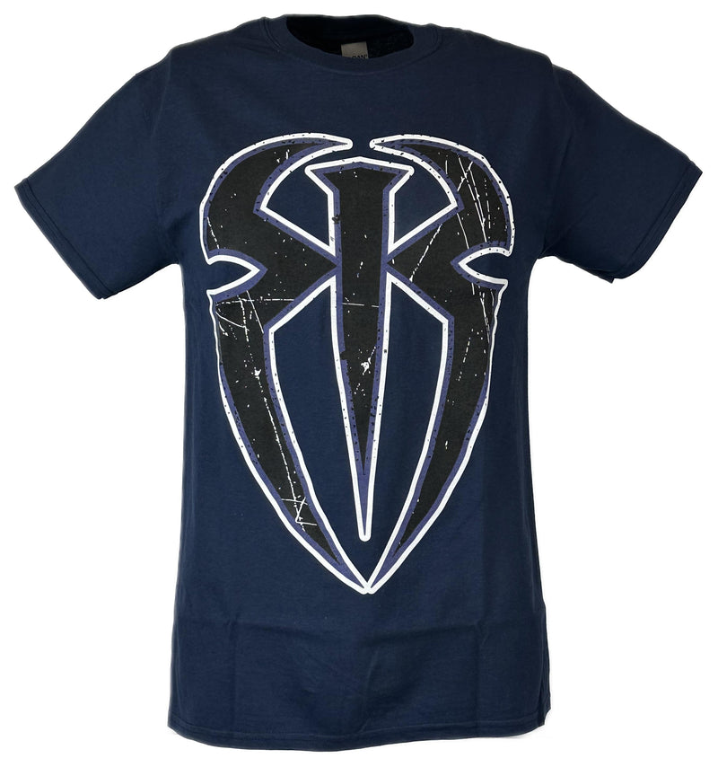 Load image into Gallery viewer, Roman Reigns Spider Logo WWE Mens Blue T-shirt Sports Mem, Cards & Fan Shop > Fan Apparel & Souvenirs > Wrestling by WWE | Extreme Wrestling Shirts