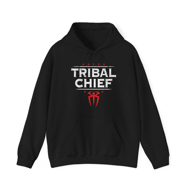 Load image into Gallery viewer, Roman Reigns Tribal Chief Black Pullover Hoody Sweatshirt by EWS | Extreme Wrestling Shirts