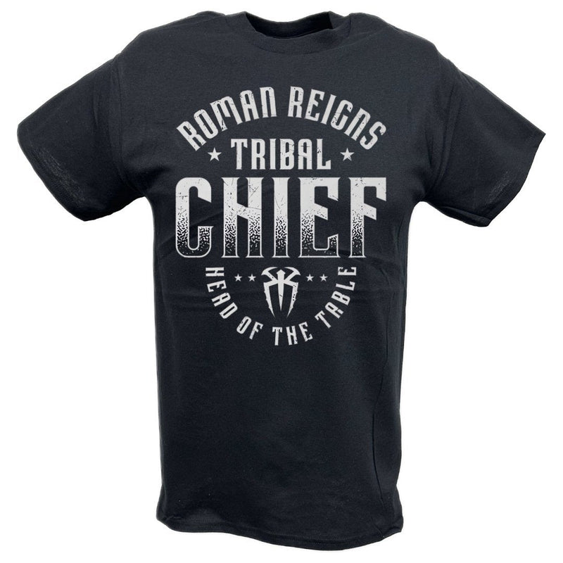 Load image into Gallery viewer, Roman Reigns Tribal Chief Head of The Table Black Kids Youth T-shirt by EWS | Extreme Wrestling Shirts