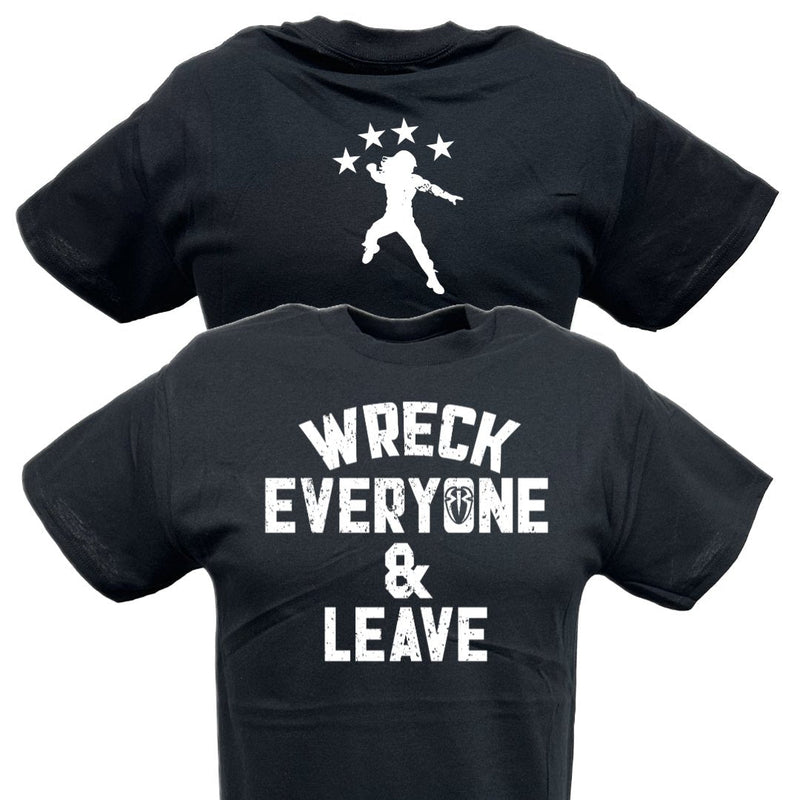 Load image into Gallery viewer, Roman Reigns Wreck Everyone and Leave Mens Black T-shirt Sports Mem, Cards & Fan Shop > Fan Apparel & Souvenirs > Wrestling by Hybrid Tees | Extreme Wrestling Shirts