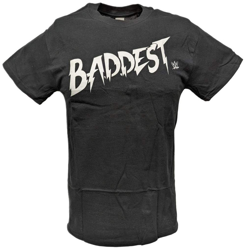 Load image into Gallery viewer, Ronda Rousey Baddest White Print Black T-shirt by WWE | Extreme Wrestling Shirts
