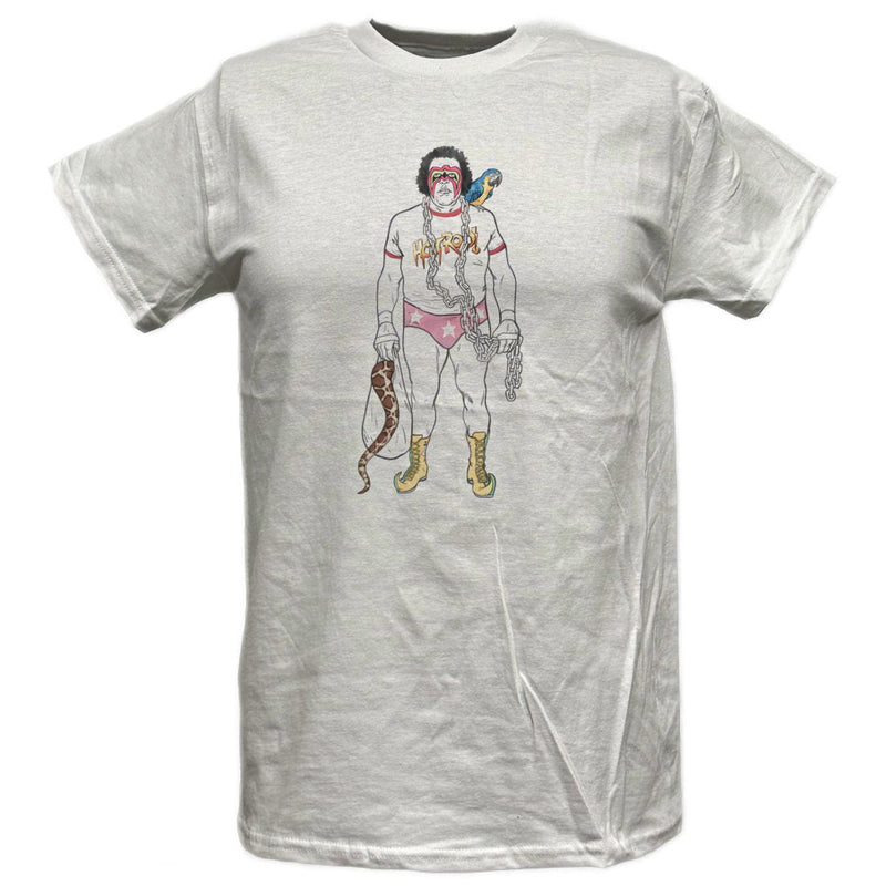 Load image into Gallery viewer, Rowdy Macho Warrior Giant Snake Junkyard Sheik Koko T-shirt by EWS | Extreme Wrestling Shirts