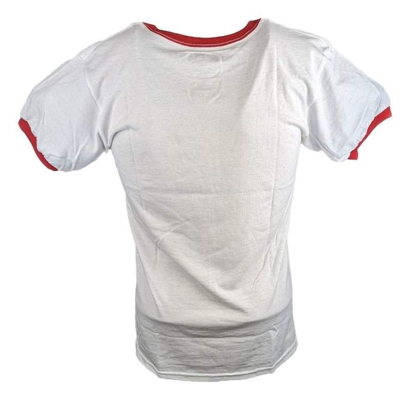 Load image into Gallery viewer, Rowdy Roddy Piper Hot Rod White Mens Ringer T-shirt by EWS | Extreme Wrestling Shirts