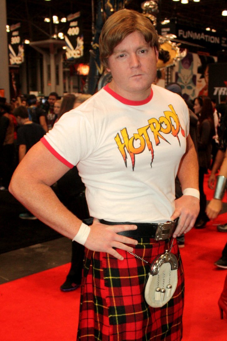 Load image into Gallery viewer, Rowdy Roddy Piper Hot Rod White Mens Ringer T-shirt by WWE | Extreme Wrestling Shirts