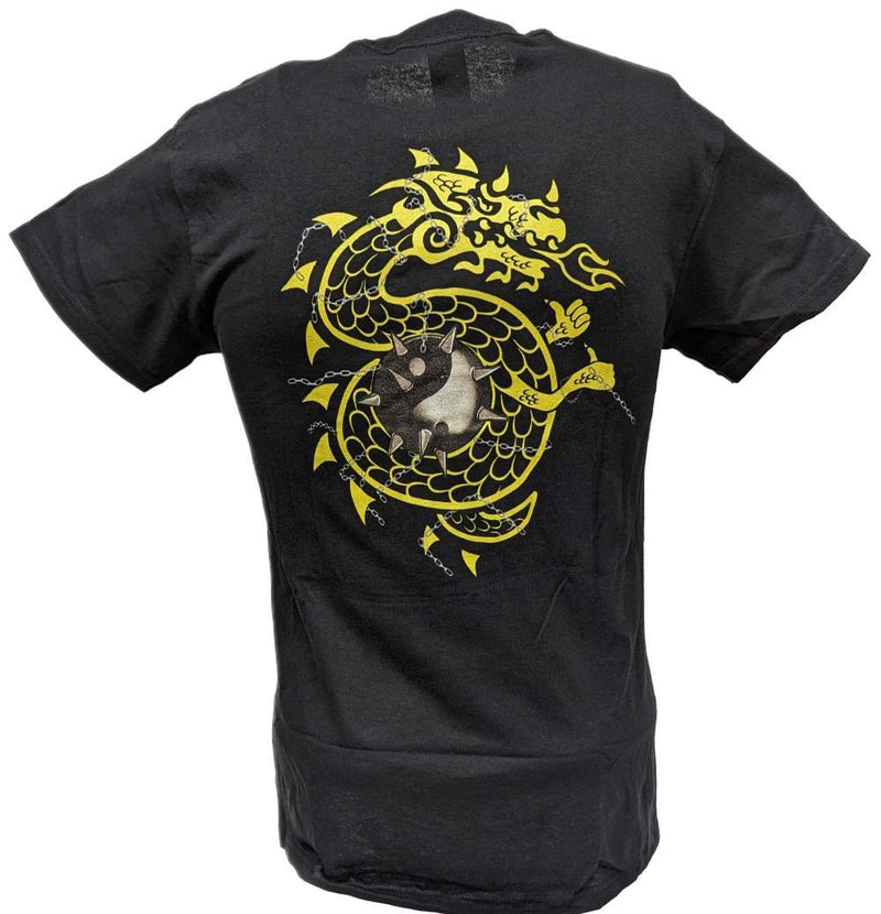 Load image into Gallery viewer, RVD Rob Van Dam Ball and Chain Dragon Mens Black WWF T-shirt by WWE | Extreme Wrestling Shirts