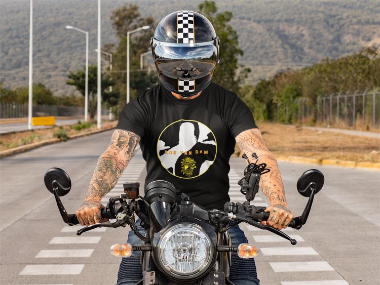 Load image into Gallery viewer, RVD Rob Van Dam Whatever Yin Ying Mens Black WWF T-shirt by WWE | Extreme Wrestling Shirts