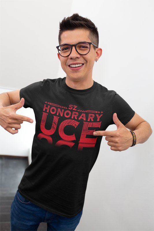 Load image into Gallery viewer, Sami Zayn Honorary Uce Black T-Shirt by EWS | Extreme Wrestling Shirts