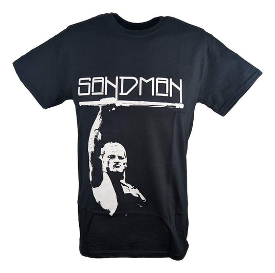 Sandman Parental Warning ECW Mens Black T-shirt Sports Mem, Cards & Fan Shop > Fan Apparel & Souvenirs > Wrestling by Hybrid Tees | Extreme Wrestling Shirts