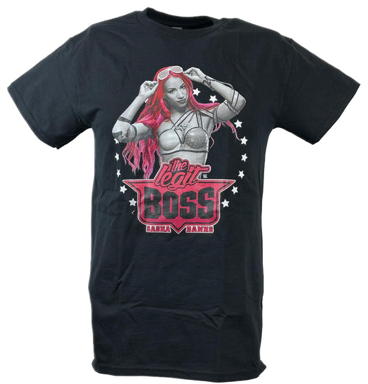 Sasha Banks Pink Hair Black T-shirt by EWS | Extreme Wrestling Shirts