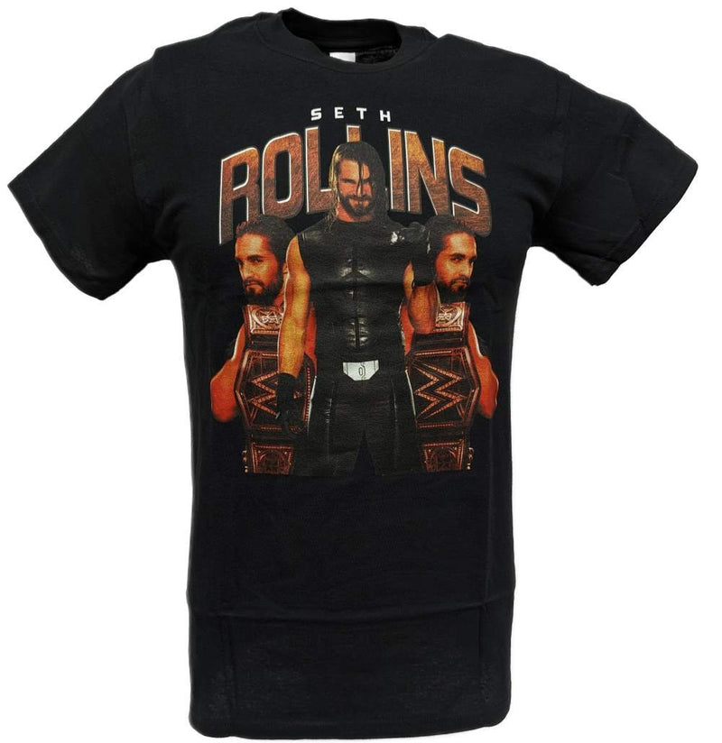 Load image into Gallery viewer, Seth Rollins Mirror Image Mens Black Shirt by WWE | Extreme Wrestling Shirts