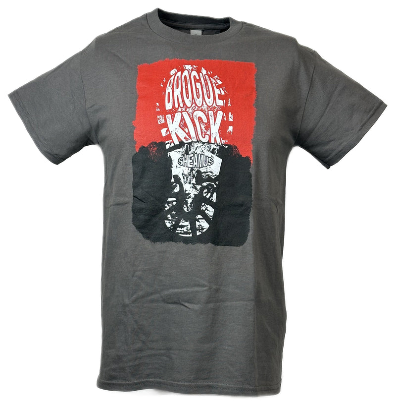 Load image into Gallery viewer, Sheamus Brogue Kick Boot Gray T-shirt by EWS | Extreme Wrestling Shirts