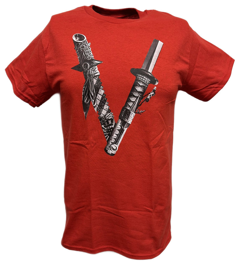 Load image into Gallery viewer, Shinsuke Nakamura Vibe Mens Red T-Shirt by WWE | Extreme Wrestling Shirts