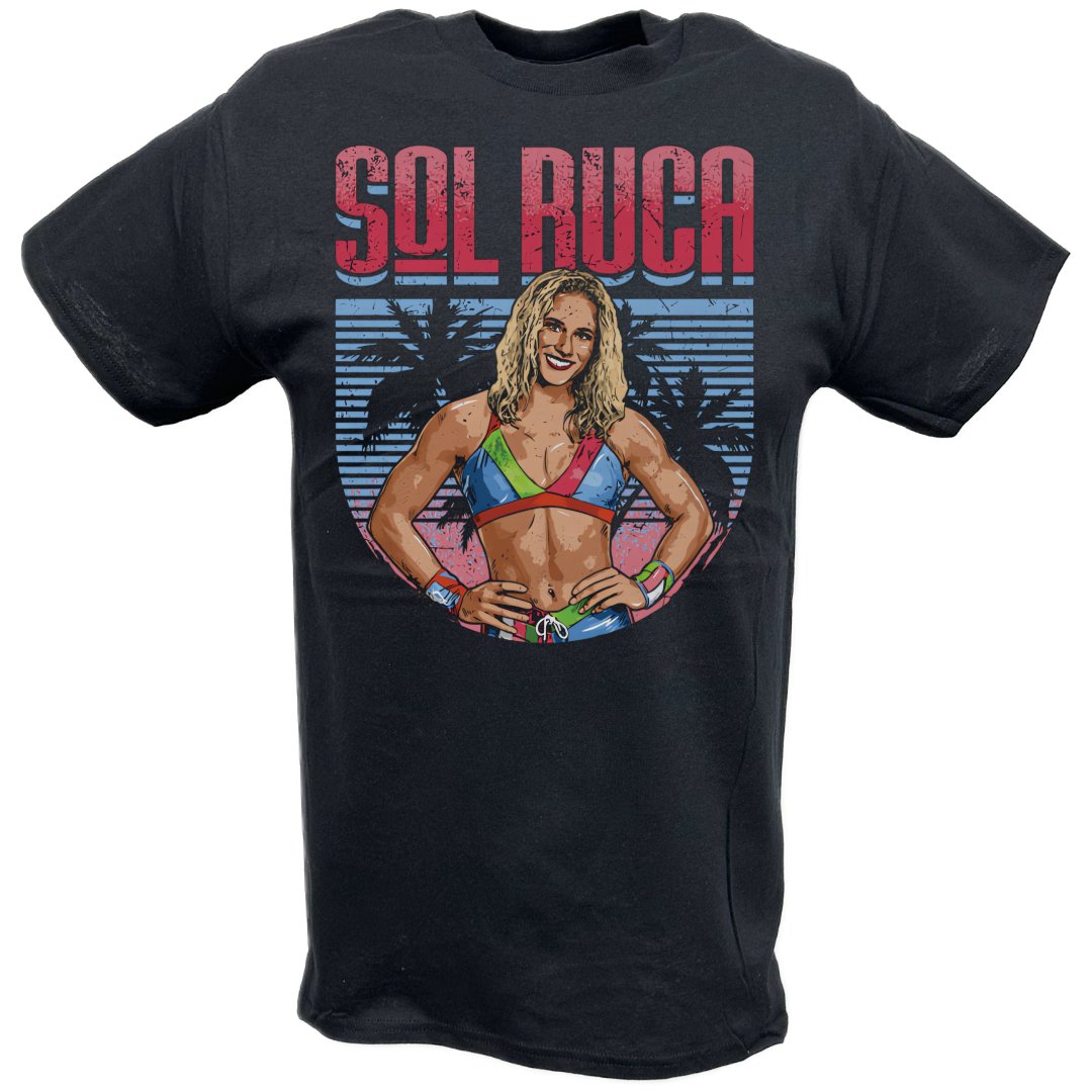 Sol Ruca Pose Black T-shirt – Extreme Wrestling Shirts