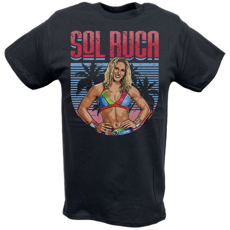 Load image into Gallery viewer, Sol Ruca Pose Black T-shirt by EWS | Extreme Wrestling Shirts