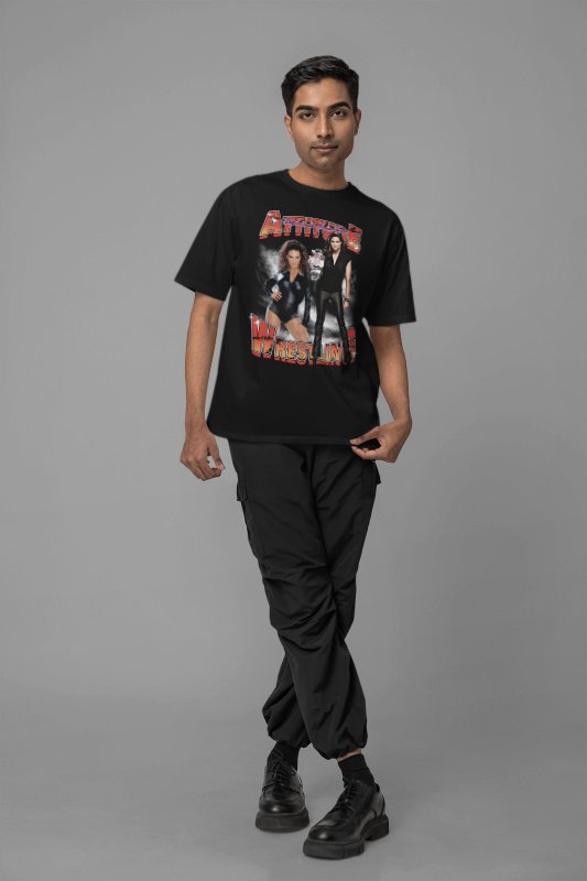 Load image into Gallery viewer, Stephanie Mcmahon Attitude Era Black T-shirt by EWS | Extreme Wrestling Shirts