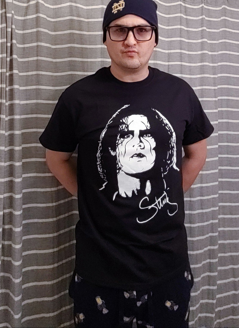 Load image into Gallery viewer, Sting WCW Legend Profile Mens Black T-shirt by EWS | Extreme Wrestling Shirts