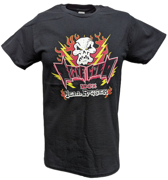 Stone Cold Steve Austin 100% Hellraiser Mens WWF Black T-shirt by EWS | Extreme Wrestling Shirts