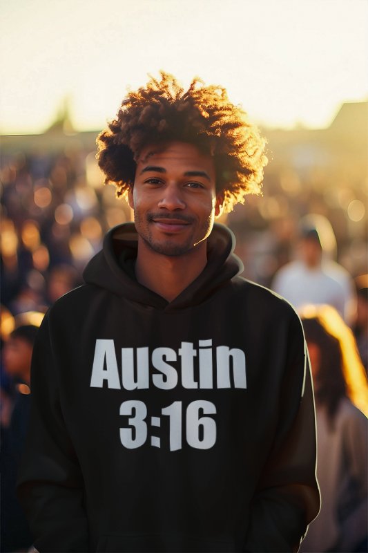 Load image into Gallery viewer, Stone Cold Steve Austin 3:16 Black Hoody Sweatshirt New Sports Mem, Cards & Fan Shop > Fan Apparel & Souvenirs > Wrestling by Hybrid Tees | Extreme Wrestling Shirts