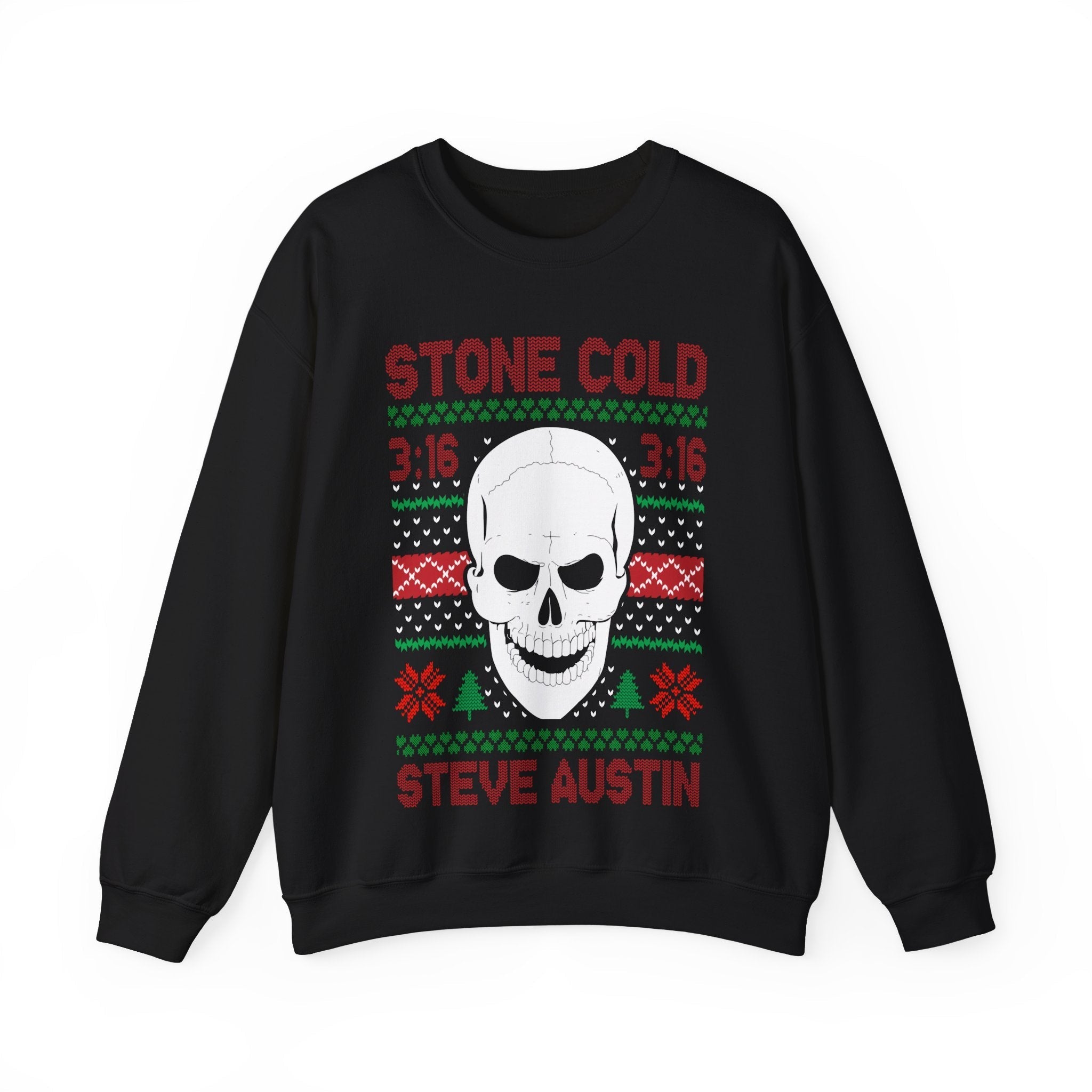 Stone Cold Steve Austin 3:16 WWE Ugly Christmas Mens Sweater