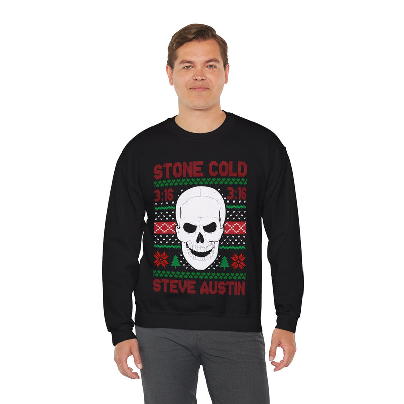 Load image into Gallery viewer, Stone Cold Steve Austin 3:16 WWE Ugly Christmas Mens Sweater Sweatshirt by EWS | Extreme Wrestling Shirts
