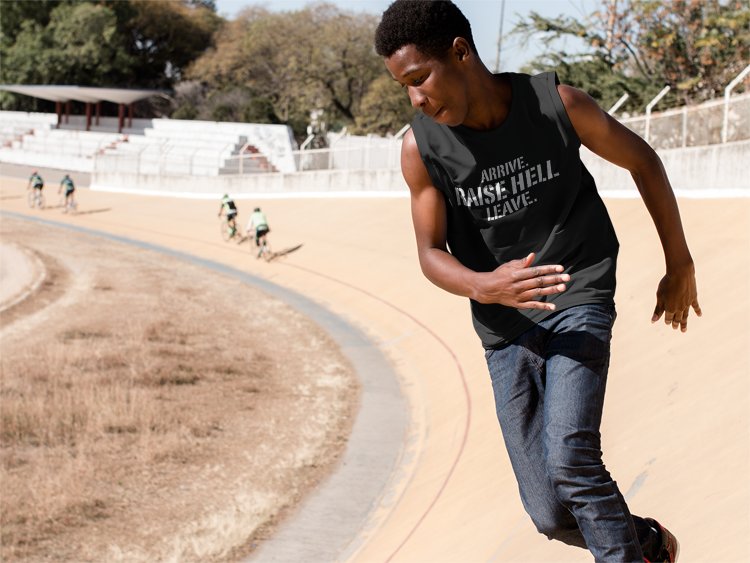 Load image into Gallery viewer, Stone Cold Steve Austin Arrive Raise Hell Leave Sleeveless Muscle Mens T-shirt Sports Mem, Cards & Fan Shop > Fan Apparel & Souvenirs > Wrestling by EWS | Extreme Wrestling Shirts