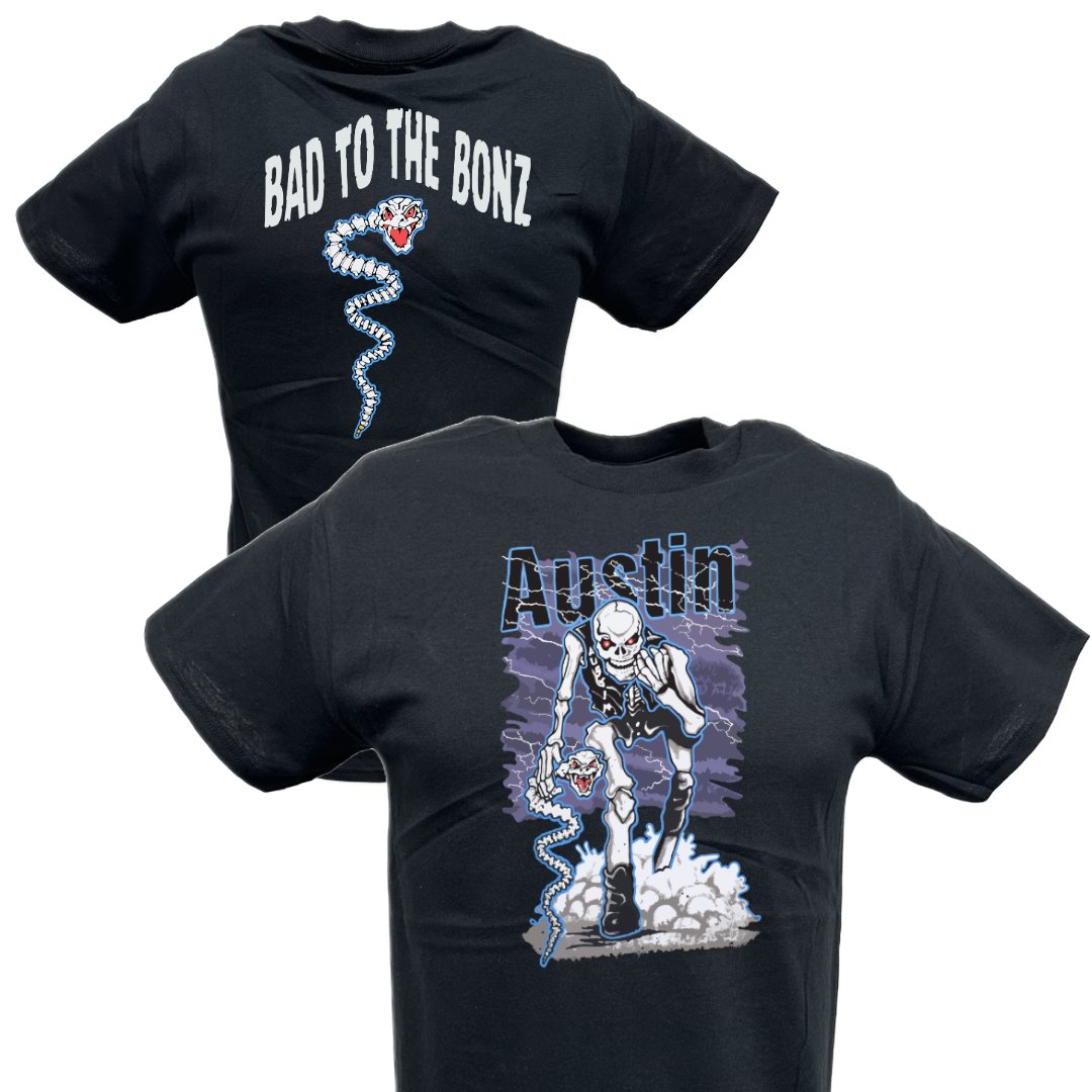 Vintage 90s WWF Stone Cold Steve Austin Bad to Bonz Skeleton