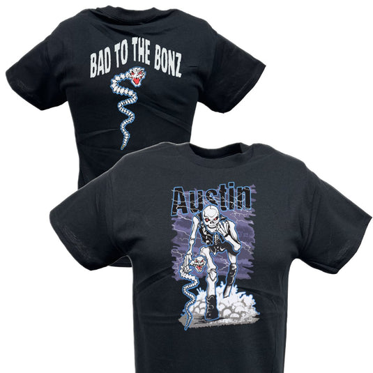 Stone Cold Steve Austin Bad to the Bonz T-shirt by EWS | Extreme Wrestling Shirts