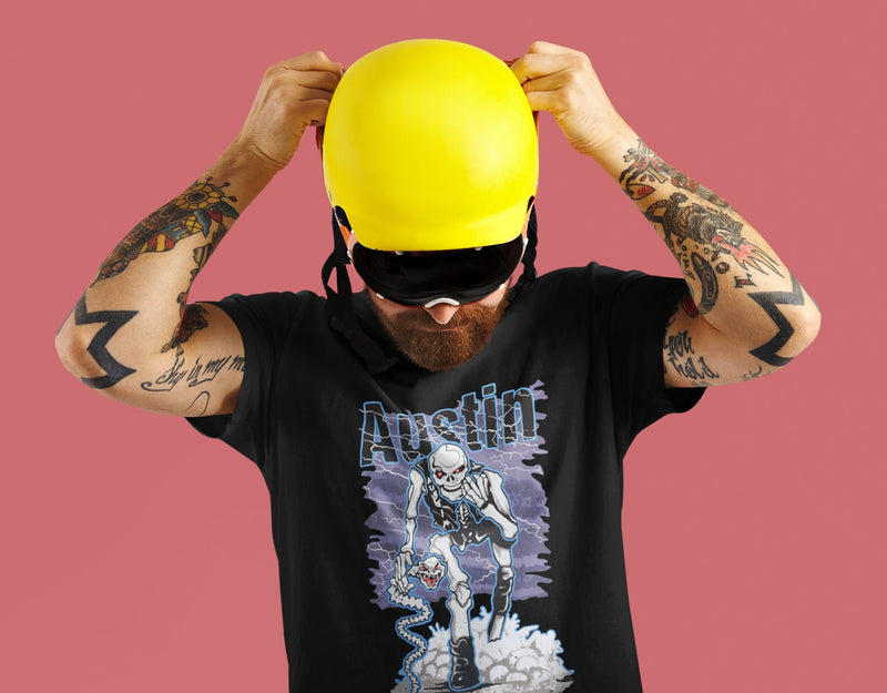 Load image into Gallery viewer, Stone Cold Steve Austin Bad to the Bonz T-shirt by EWS | Extreme Wrestling Shirts