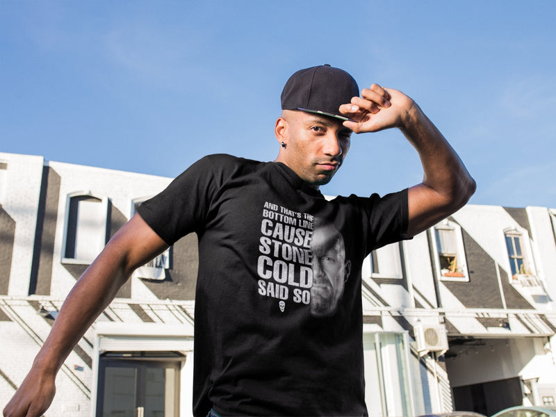 Load image into Gallery viewer, Stone Cold Steve Austin Bottom Line Said So WWE Mens T-shirt Sports Mem, Cards & Fan Shop > Fan Apparel & Souvenirs > Wrestling by Freeze | Extreme Wrestling Shirts