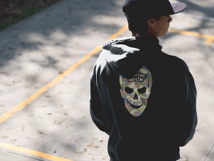 Load image into Gallery viewer, Stone Cold Steve Austin Camo Raise Hell Leave Hoody Sweatshirt by SCSA | Extreme Wrestling Shirts