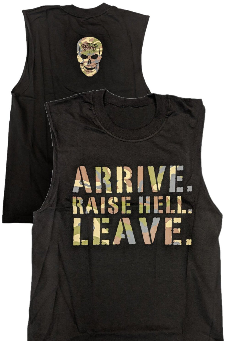 Load image into Gallery viewer, Stone Cold Steve Austin Camo Raise Hell Leave Mens Sleeveless T-shirt Sports Mem, Cards & Fan Shop > Fan Apparel & Souvenirs > Wrestling by EWS | Extreme Wrestling Shirts