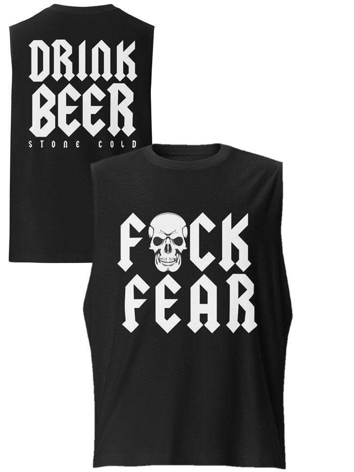 Load image into Gallery viewer, Stone Cold Steve Austin Drink Beer F Fear Sleeveless Muscle T-shirt Sports Mem, Cards & Fan Shop > Fan Apparel & Souvenirs > Wrestling by EWS | Extreme Wrestling Shirts