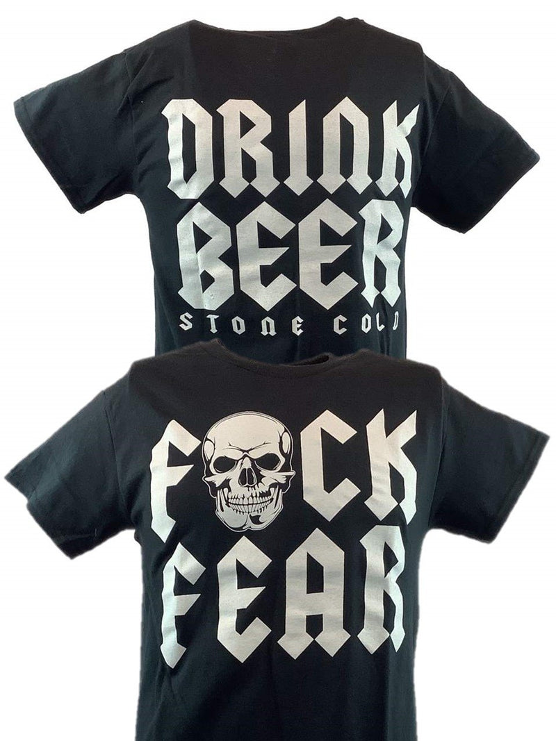 Load image into Gallery viewer, Stone Cold Steve Austin F Fear Drink Beer Mens T-shirt Sports Mem, Cards & Fan Shop > Fan Apparel & Souvenirs > Wrestling by Hybrid Tees | Extreme Wrestling Shirts