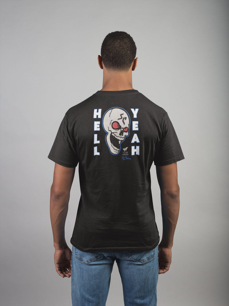 Load image into Gallery viewer, Stone Cold Steve Austin Hell Yeah Skull T-shirt by EWS | Extreme Wrestling Shirts