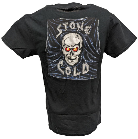 Stone Cold Steve Austin Mock Vest Black T-shirt by EWS | Extreme Wrestling Shirts