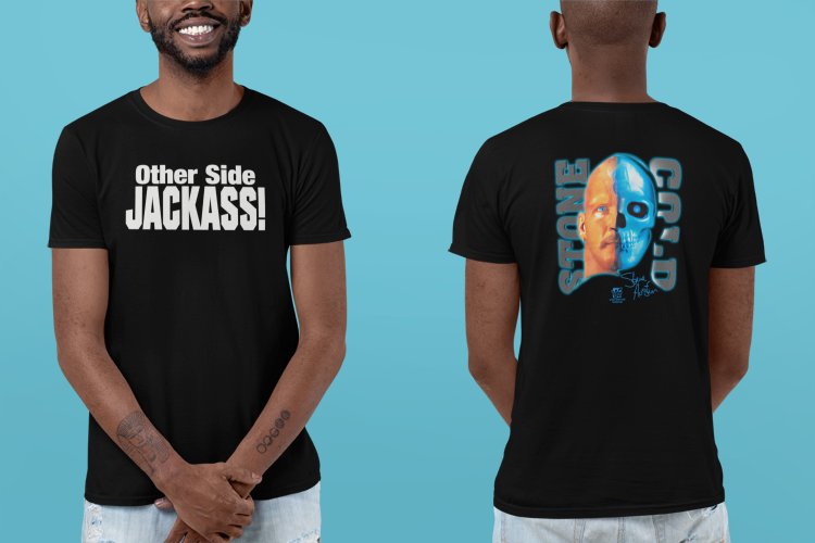 Load image into Gallery viewer, Stone Cold Steve Austin Other Side Skull Face T-shirt by EWS | Extreme Wrestling Shirts