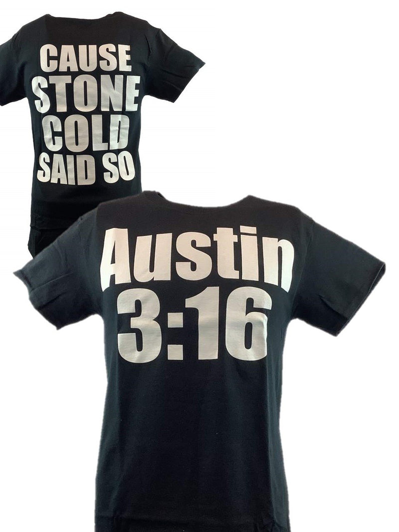 Load image into Gallery viewer, Stone Cold Steve Austin Said So 3:16 Mens Black T-shirt Sports Mem, Cards & Fan Shop > Fan Apparel & Souvenirs > Wrestling by Hybrid Tees | Extreme Wrestling Shirts