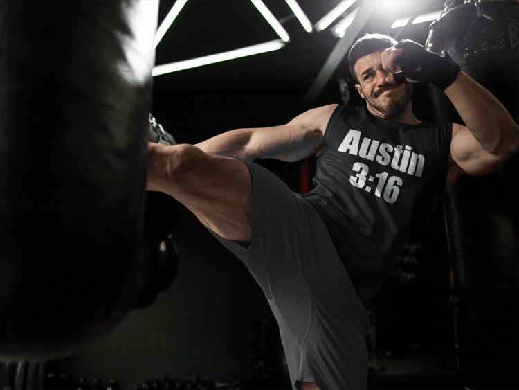 Load image into Gallery viewer, Stone Cold Steve Austin Sleeveless 3:16 White Skull Mens Black T-shirt Sports Mem, Cards & Fan Shop > Fan Apparel & Souvenirs > Wrestling by EWS | Extreme Wrestling Shirts